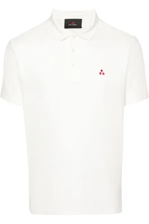 Peuterey Top, Herre, Hvid, 2XL, Bomuld, Hvid Polo Shirt i Bomuldsblanding
