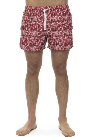 Kiton Badetøj, Herre, Rød, M, Polyester, Short Boardshorts