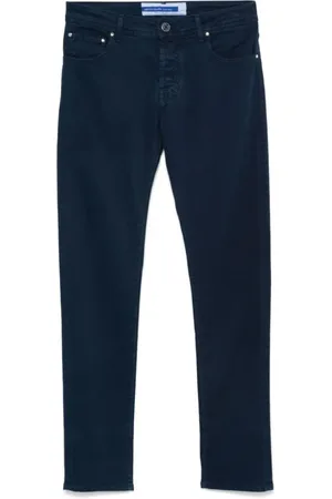 Jacob Cohen Bukser, Herre, Blå, W36, Bomuld, Slim Fit Bukser