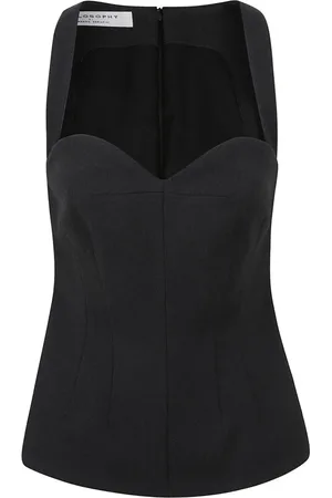 Serafini Top, Dame, Sort, 2XS, Uld, Stilfuld og trendy top