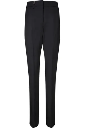 Jacquemus Bukser, Dame, Sort, 2XS, Uld, Sorte Uldbukser med Høj Talje