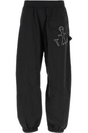 J.W.Anderson Bukser, Herre, Sort, S, Nylon, Sorte Nylon Joggingbukser