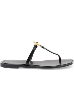 Tory Burch Sko, Dame, Sort, 36 EU, Uld, Roxanne Jelly Thong Slides