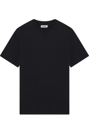 Jil Sander Top, Herre, Blå, S, Bomuld, Kortærmet T-shirt med Rund Hals