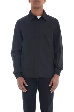 HERNO Jakke, Herre, Blå, 3XL, Nylon, Blå Nylonjakke med lynlåslommer
