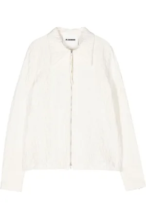 Jil Sander Jakke, Dame, , S, Bomuld, Crinkled Finish Jakke