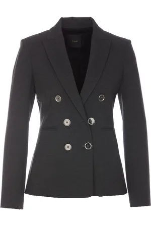 Pinko Jakke, Dame, Grå, XS, Nylon, Alexia Blazer