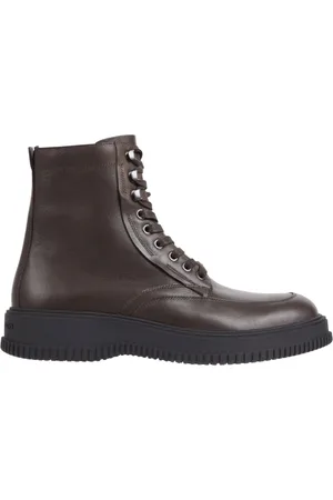 Tommy Hilfiger Sko, Herre, Brun, 43 EU, Læder, Cocoa Everyday Class Termo Støvle