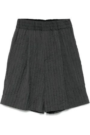 DRIES VAN NOTEN Shorts, Herre, Blå, L, Blå Stribe Detaljer Elastisk Talje Shorts