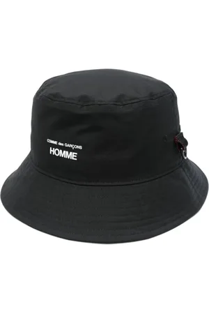 Comme des Garçons Tilbehør, Herre, Sort, ONE SIZE, Sort Mesh Foret Smal Skygge Hat