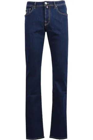 Jacob Cohen Jeans, Herre, Blå, W33, Bomuld, Stretch Bomuldsdenim Jeans