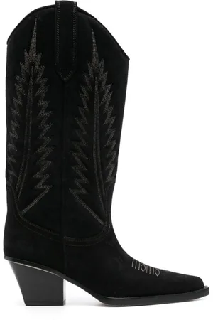 PARIS TEXAS Sko, Dame, Sort, 37 EU, Suede, Rosario Cowboy Støvler
