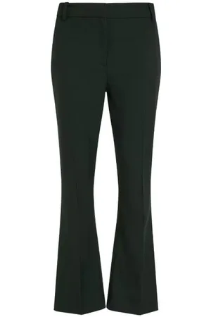 Tommy Hilfiger Bukser, Dame, Grøn, XS, Bomuld, Flared Core Pant