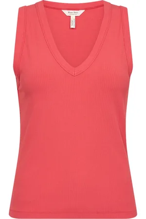 Part Two Top, Dame, Rød, 2XL, Uld, V-neck Bittersweet Top