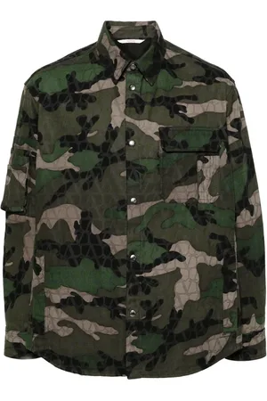 VALENTINO GARAVANI Jakke, Herre, Grøn, M, Bomuld, Cotton Jacket