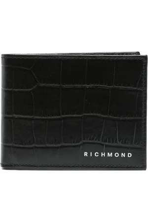 John Richmond Tilbehør, Herre, Sort, ONE SIZE, Læder, Bi-Fold Wallet med kortlommer