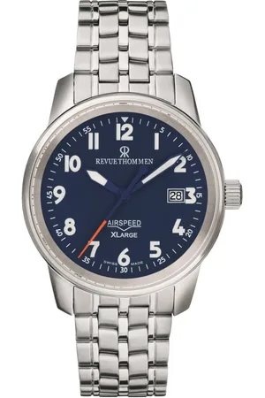 Revue Thommen Tilbehør, Herre, Grå, ONE SIZE, Uld, Automatisk Airspeed Xlarge Dato Vindue Rustfrit Stål Ur
