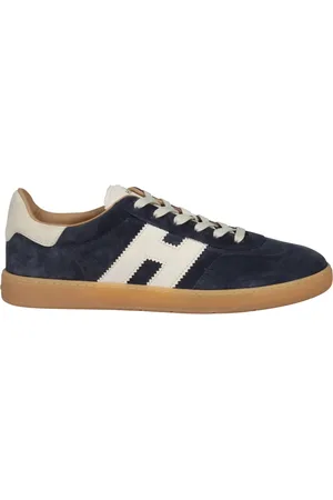 Hogan Sko, Herre, Blå, 45 EU, Kontrast Ruskind Sneakers med Memory Foam