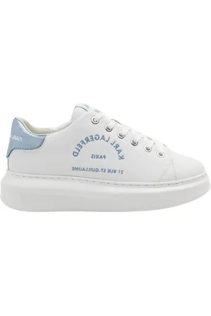 Karl Lagerfeld Sko, Dame, Hvid, 36 EU, Læder, Kapri Kl62539F Sneakers