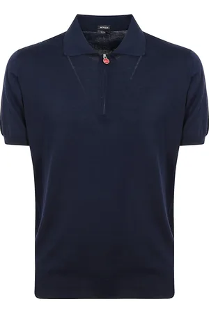 Kiton Top, Herre, Blå, S, Polo i fine materialer til forskellige lejligheder