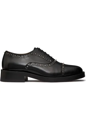 VALENTINO GARAVANI Sko, Dame, Sort, 41 EU, Læder, Oxford Snøresko