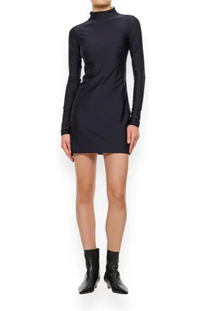 Sportmax Kjole, Dame, Sort, L, Uld, Stilfuld Kjole Stiria til Kvinder