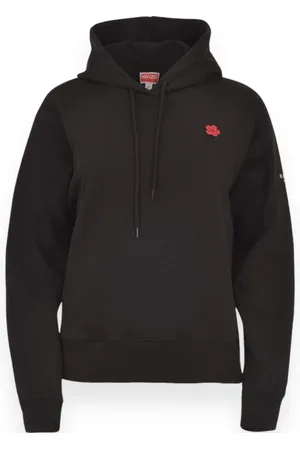 Kenzo Sweathshirts & Hoodies, Dame, Sort, XS, Bomuld, Boke Crest Classic Hættetrøje