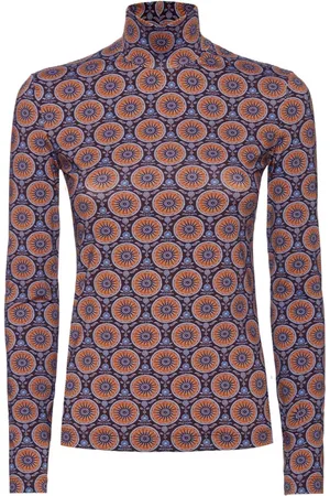 La DoubleJ Top, Dame, Flerfarvet, S, Tyl, Stretchy Turtleneck Top