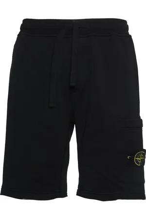 Stone Island Shorts, Herre, Sort, XS, Bomuld, Fleece Shorts