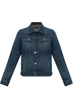 Tom Ford Jakke, Dame, Blå, S, Denim, Denimjakke