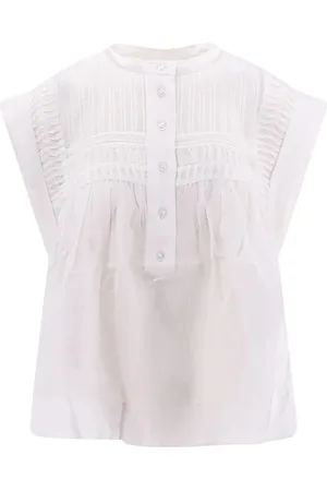 Isabel Marant Bluser & Skjorter, Dame, Hvid, XS, Bomuld, Leaza Sleeveless Top
