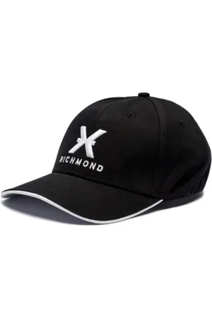 John Richmond Tilbehør, Herre, Sort, M/L, Bomuld, Sort Bomuld Baseball Kasket Forår/Sommer Mænd