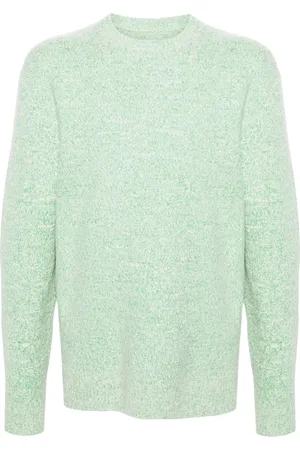 Jil Sander Strik, Herre, Grøn, L, Casual Striktrøje