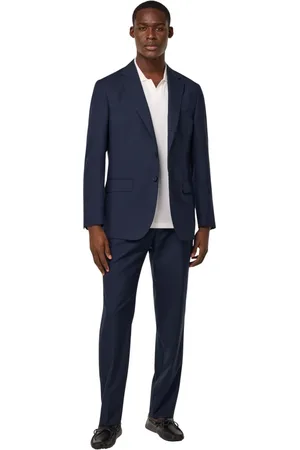 Boggi Milano Jakkesæt, Herre, Blå, 4XL, Uld, Prince of Wales Tjek Habit i Ren Tropisk Uld
