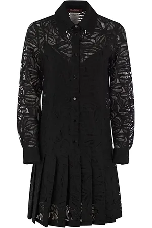 Max Mara Kjole, Dame, Sort, S, Bomuld, Elegant Kjole til Kvinder