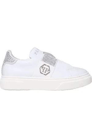 Philipp Plein Sko, unisex, Hvid, 35 EU, Læder, Luksus Sneakers