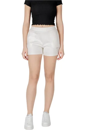 Guess Shorts, Dame, Hvid, M, Bomuld, Afslappede Front & Back Lomme Shorts