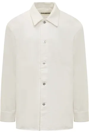 Jil Sander Jakke, Herre, Hvid, S, Denim, Denimskjorte