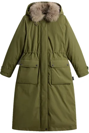 Woolrich Frakke, Dame, Grøn, S, Bomuld, Arctic Parka Bomuldsblanding Overtøj
