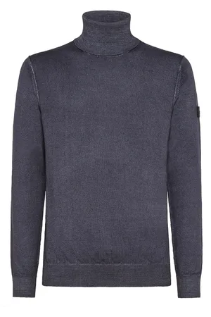 Peuterey Strik, Herre, Blå, M, Uld, Turtleneck Strik