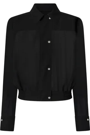 Pinko Bluser & Skjorter, Dame, Sort, XS, Polyester, Sort skjorte med trykknapper