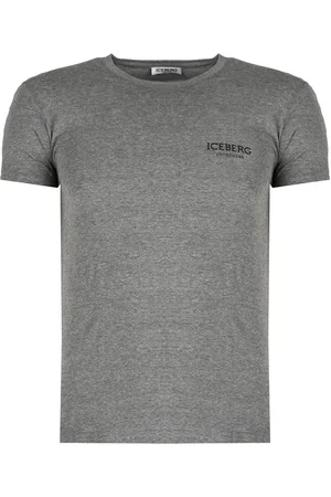 Iceberg Top, Herre, Grå, L, Bomuld, Fitted Rundhals T-shirt