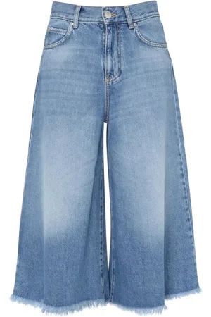 Pinko Jeans, Dame, Blå, W26, Bomuld, Bermuda Shorts