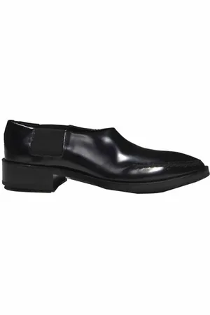 Jil Sander Sko, Dame, Sort, 40 EU, Læder, Sort læder slip-on loafers