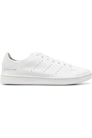 Y-3 Sko, Herre, Hvid, 43 EU, Læder, Low-top Sneakers