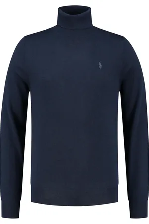 Ralph Lauren Strik, Herre, Blå, XL, Klassisk Blå Langærmet Rullekrave