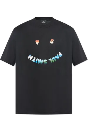 Paul Smith Top, Herre, Sort, S, Bomuld, T-shirt med print