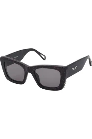 Zadig & Voltaire Tilbehør, unisex, Lilla, 51 MM, Violet Marmor Solbriller