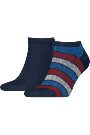 Tommy Hilfiger Undertøj, Herre, Blå, S, Bomuld, Blå Mønstret Bomuldstrusser