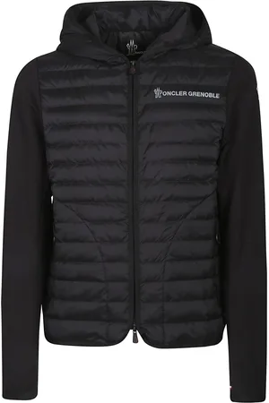 Moncler Jakke, Herre, Sort, L, Polstret Lynlås Sweatshirt